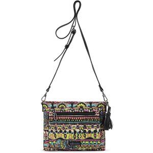 Multicoloured Women's Imported Zipper Closure Bag 10x7.5x2 Inches